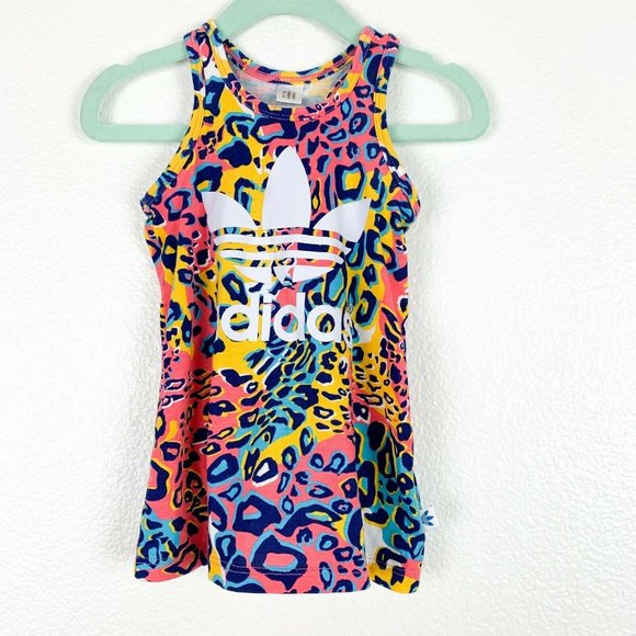 Adidas Baby 9M Multicolor Leopard Racerback Tank